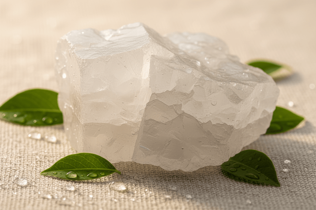 La pierre d'alun : le déodorant naturel que la science valide - D.Crouzet