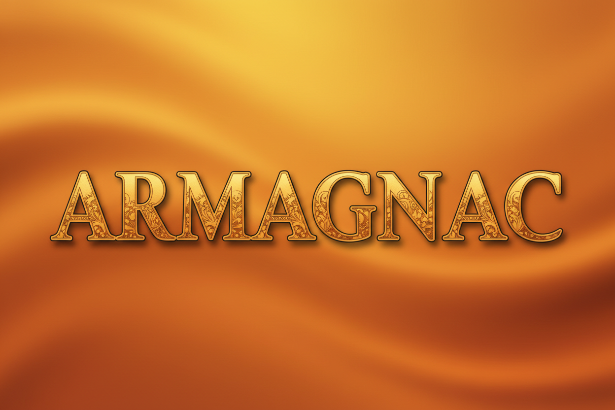 ARMAGNAC lettres dorées