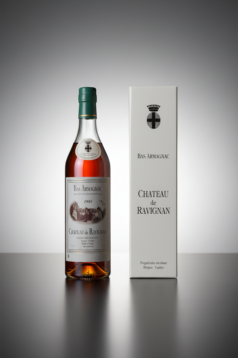Château de Ravignan 1981 - photo marketing fond platine