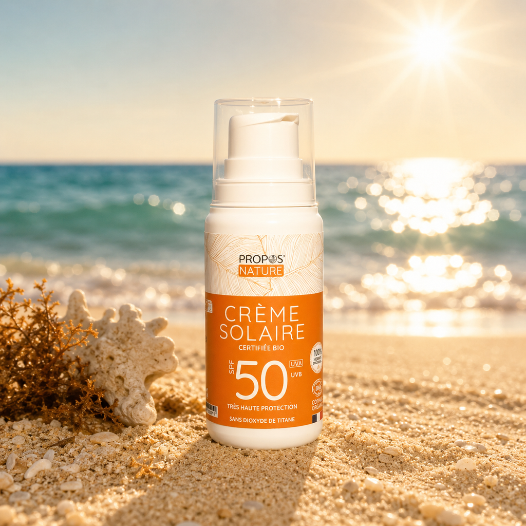 Crema solare BIO 100% naturale 100 ml - Fabbricato in Francia
