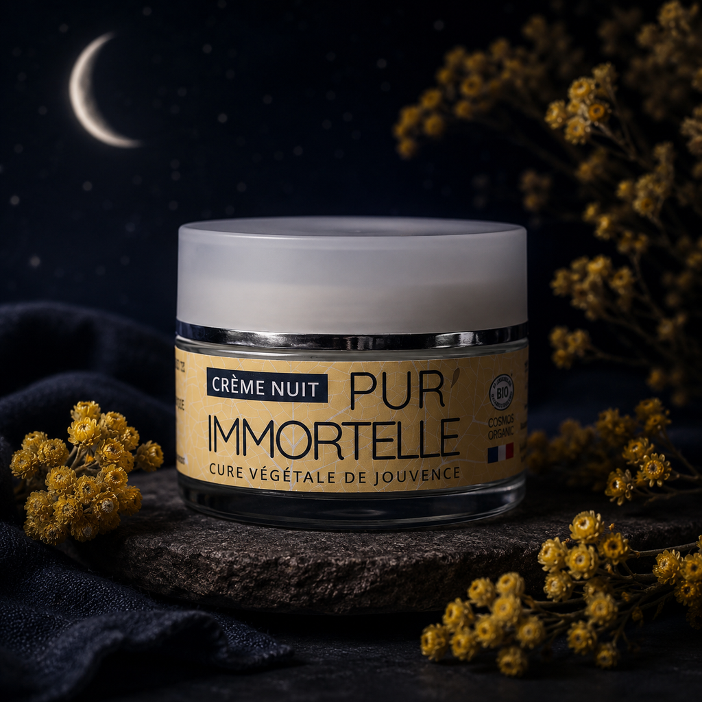 Crème de nuit régénérante intense Pure Immortelle BIO 50 ml - Fabriqué en France
