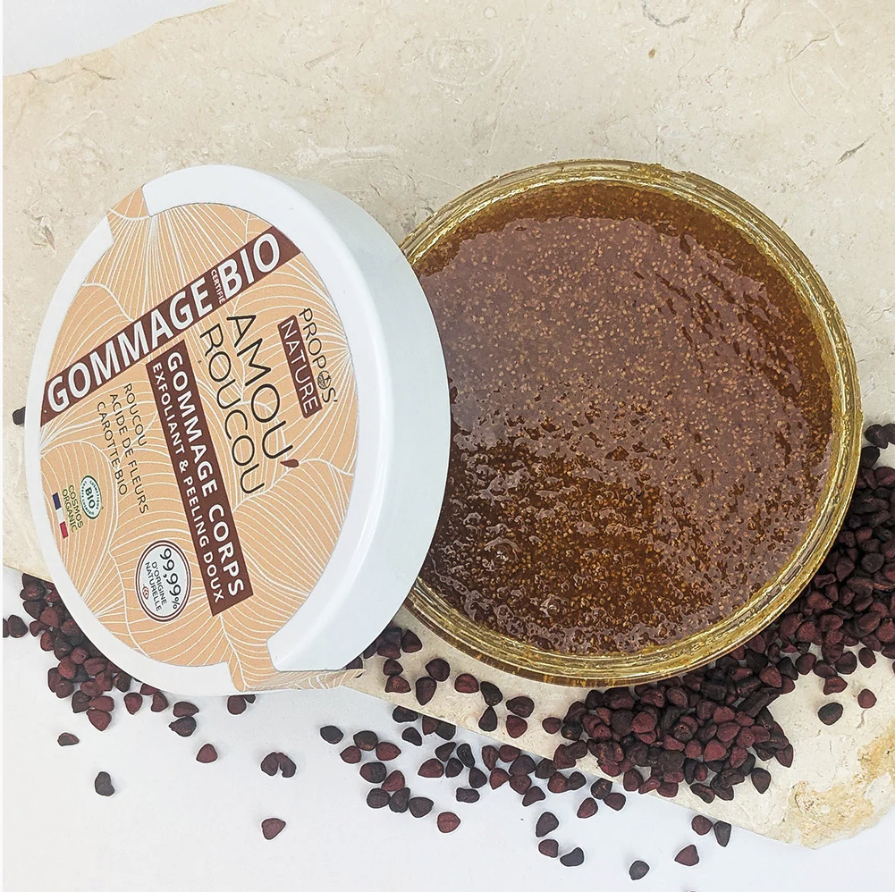 Gommage Corps Bio Amou'Roucou - Exfoliant & Peeling - Roucou, Acides de Fleurs & Carotte - 200ml