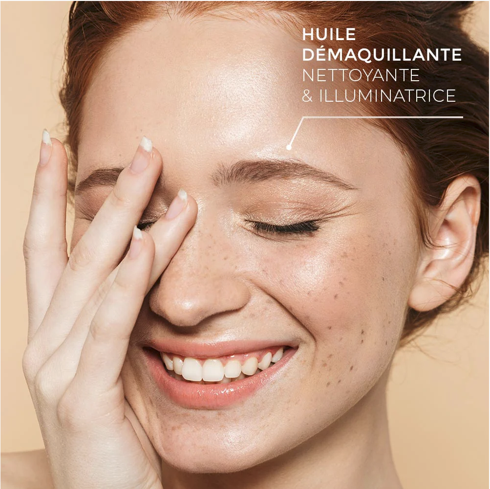 Huile Démaquillante Bio Amou'Roucou - Roucou & Vitamine E - Anti-âge & Éclat - 125ml