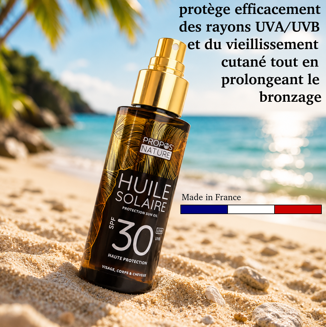 モノイオイル配合高保護サンスクリーンオイル SPF30 100ml - フランス製