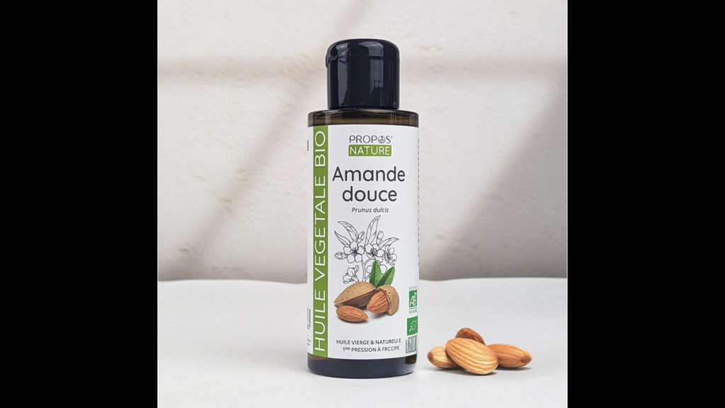 Huile d'Amande Douce Bio - 100% Naturelle - Première Pression à Froid - 100ml