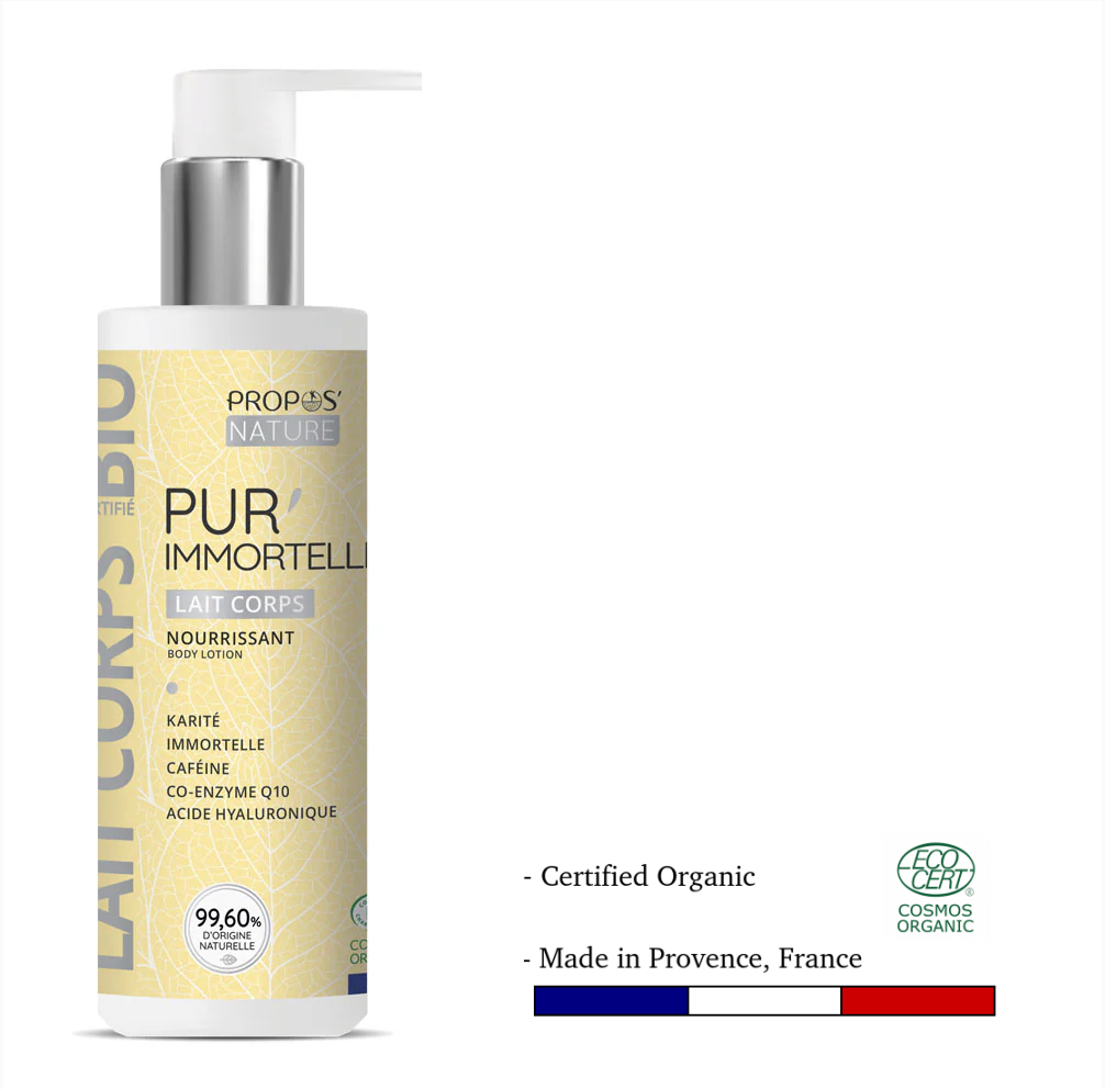 Lait Corps Raffermissant Pur'Immortelle BIO - Coenzyme Q10 - Caféine - 200ml