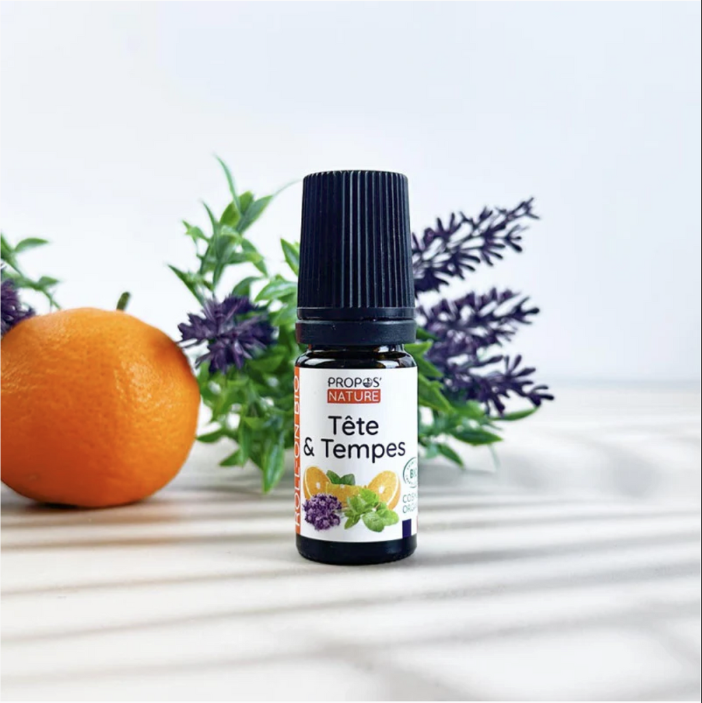 Roll-on aroma Tête & Tempes Bio 5 ml — Confort & Apaisement
