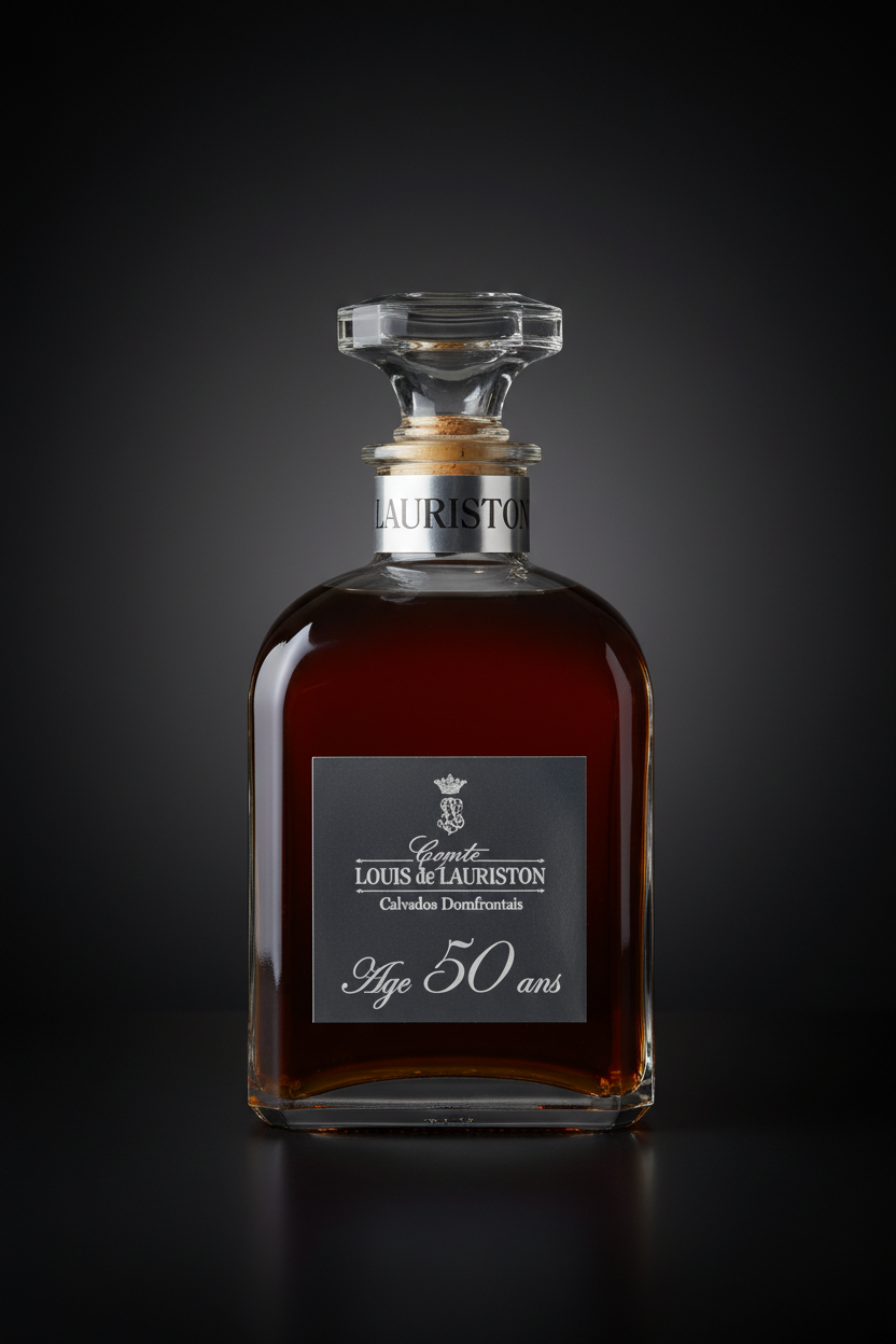 Calvados Domfrontais — Comte Louis de Lauriston — 50 Ans — Rare Prestige Edition