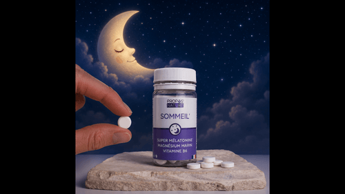 Complexe Sommeil : Mélatonine - Magnésium - Vitamine B6 60 comprimés - Fabriqué en France - Complément alimentaire BIO fabriqué en France - D.Crouzet