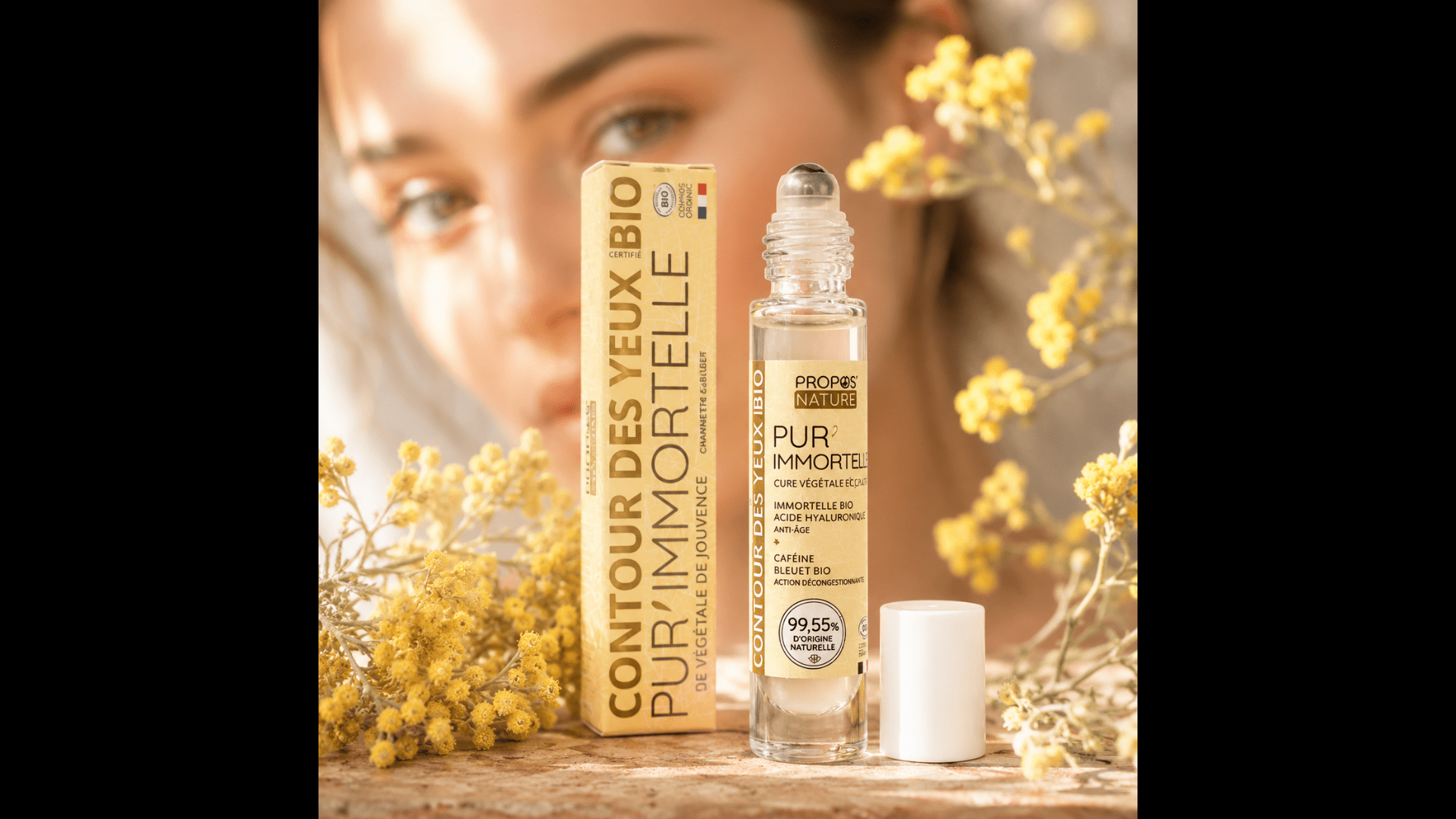 Contour des yeux Pur’Immortelle BIO 15 ml - Fabriqué en France - Soin visage BIO fabriqué en France - D.Crouzet