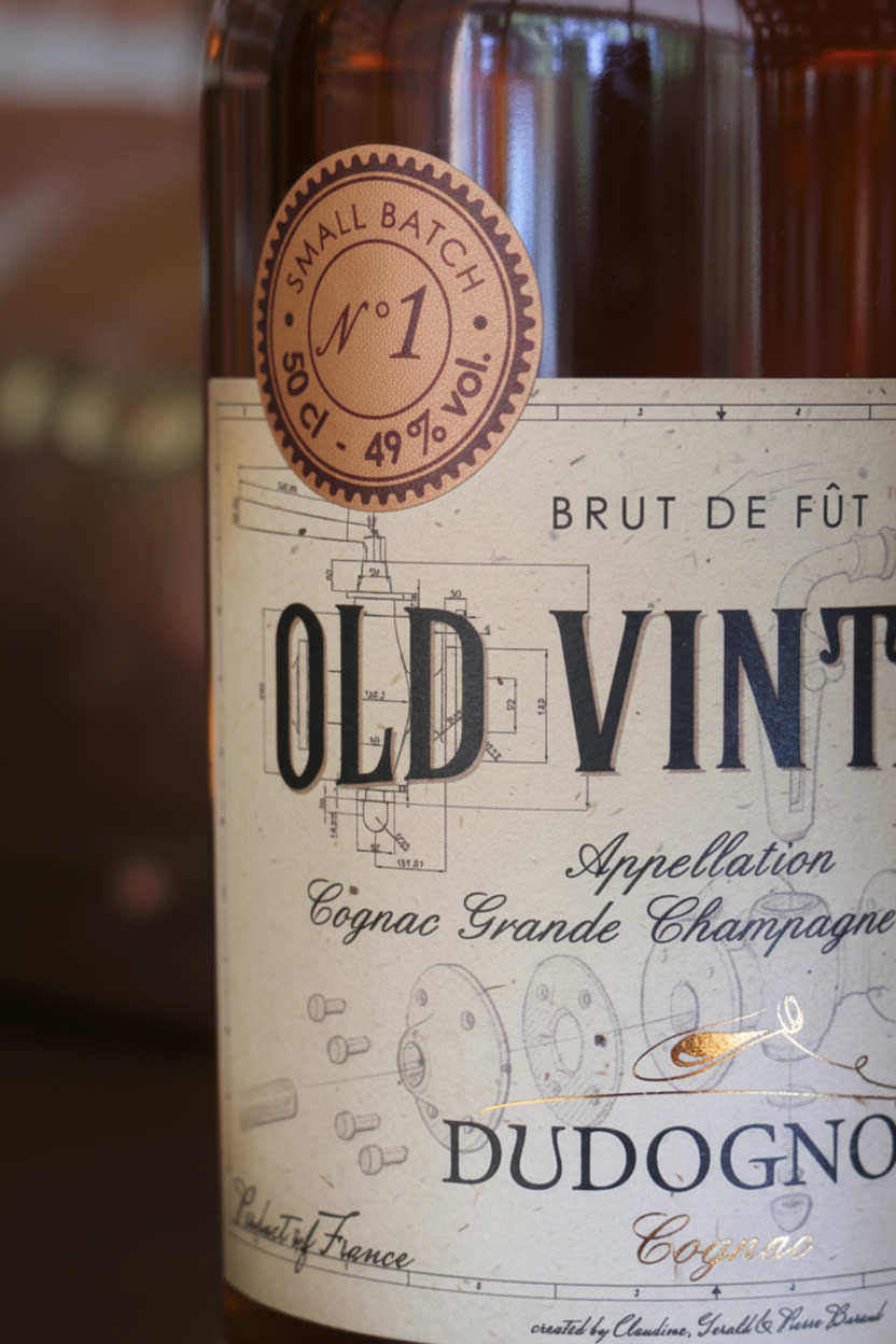 Dudognon Old Vintage — étiquette fond premium