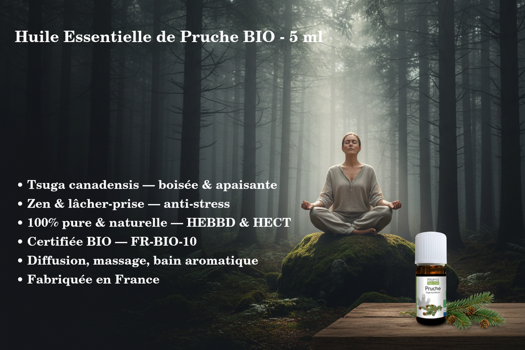 Olio essenziale di Pruche BIO 5 ml - Fabbricato in Francia
