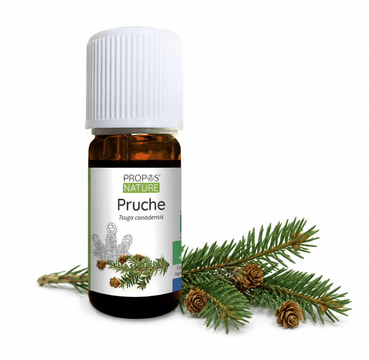 Huile essentielle de Pruche Bio 5 ml - Fabriqué en France - Huile essentielle BIO fabriqué en France - D.Crouzet