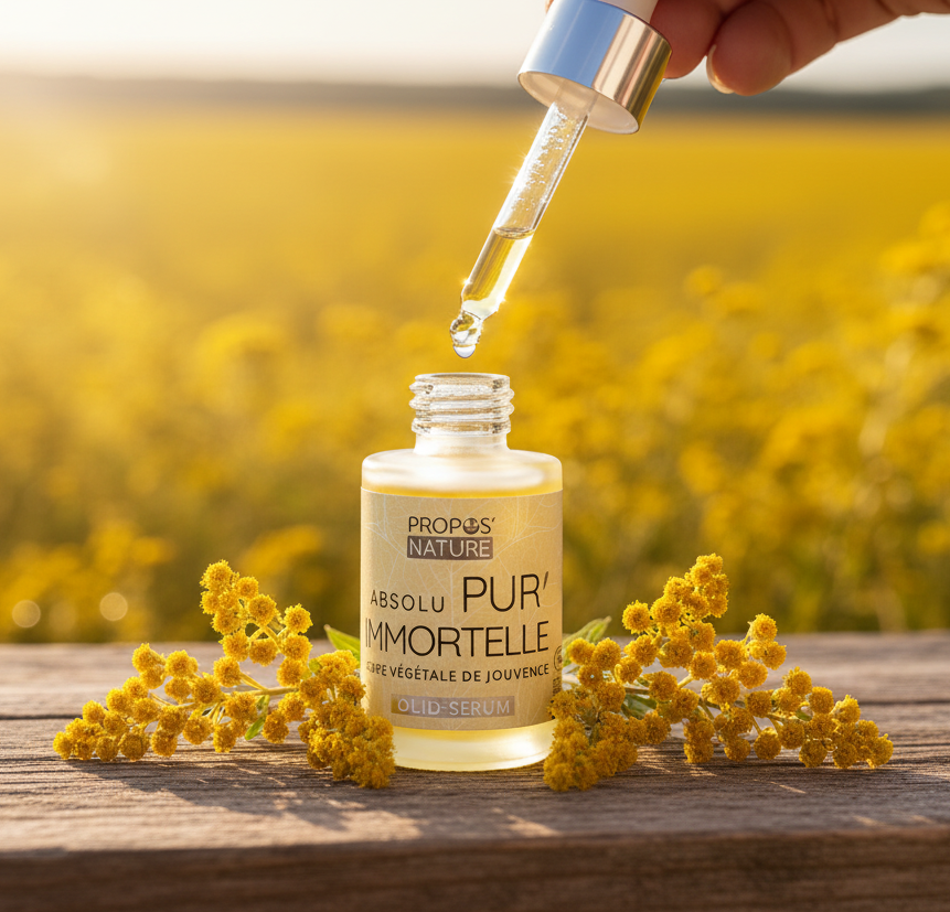 Oleo-siero Assoluto di Immortelle 30 ml BIO - Fabbricato in Francia