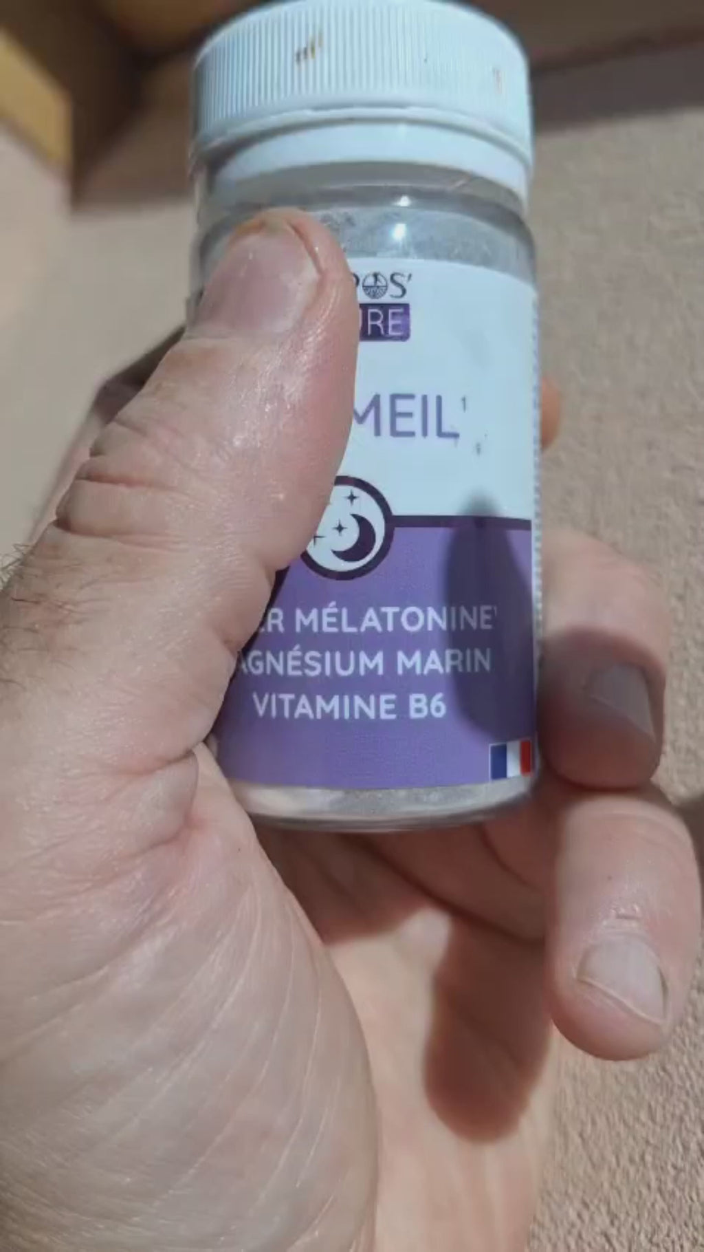 Complesso Sonno: Melatonina - Magnesio - Vitamina B6 60 compresse - Fabbricato in Francia
