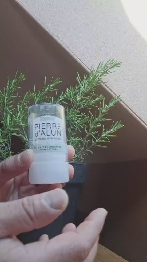 Deodorante pietra d'allume 100% naturale 115 g - Fabbricato in Francia