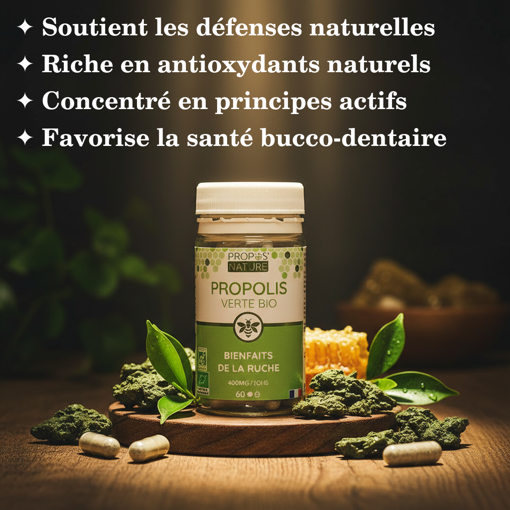 Propolis verte Bio 120 gélules - Défenses naturelles