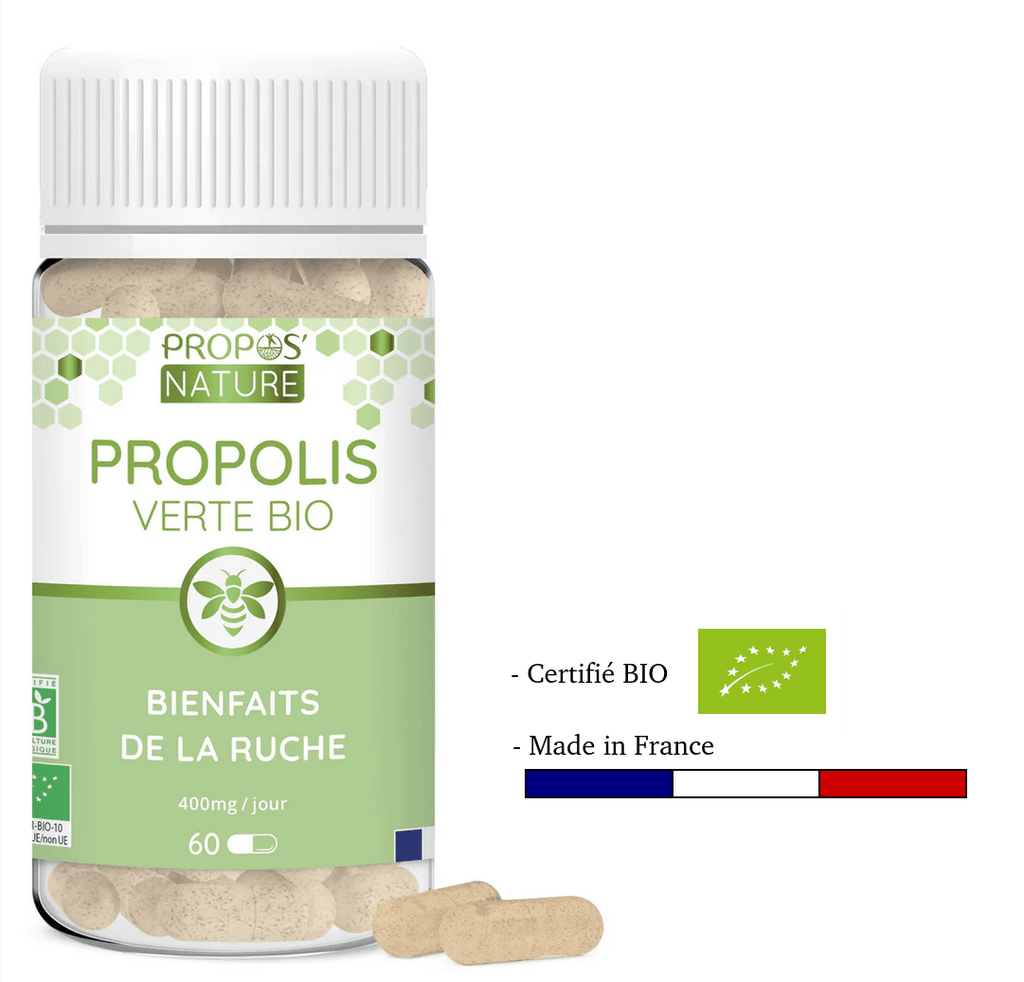 Propolis verte Bio en gélules - Immunité - Complément alimentaire BIO fabriqué en France - D.Crouzet