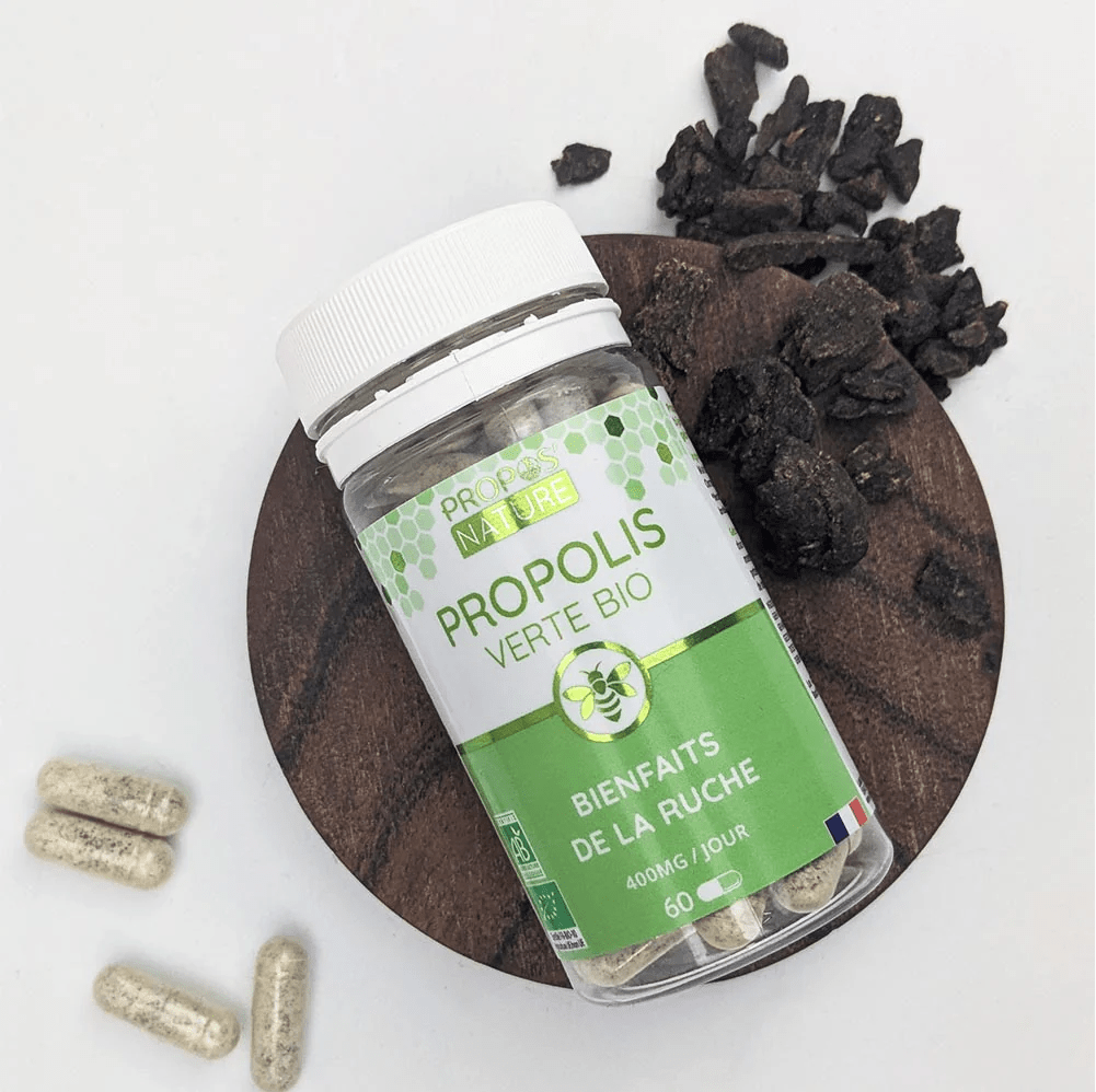 Propolis verte Bio en gélules - Immunité - Complément alimentaire BIO fabriqué en France - D.Crouzet