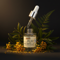 Sérum Pur'Immortelle - fond sombre fleurs