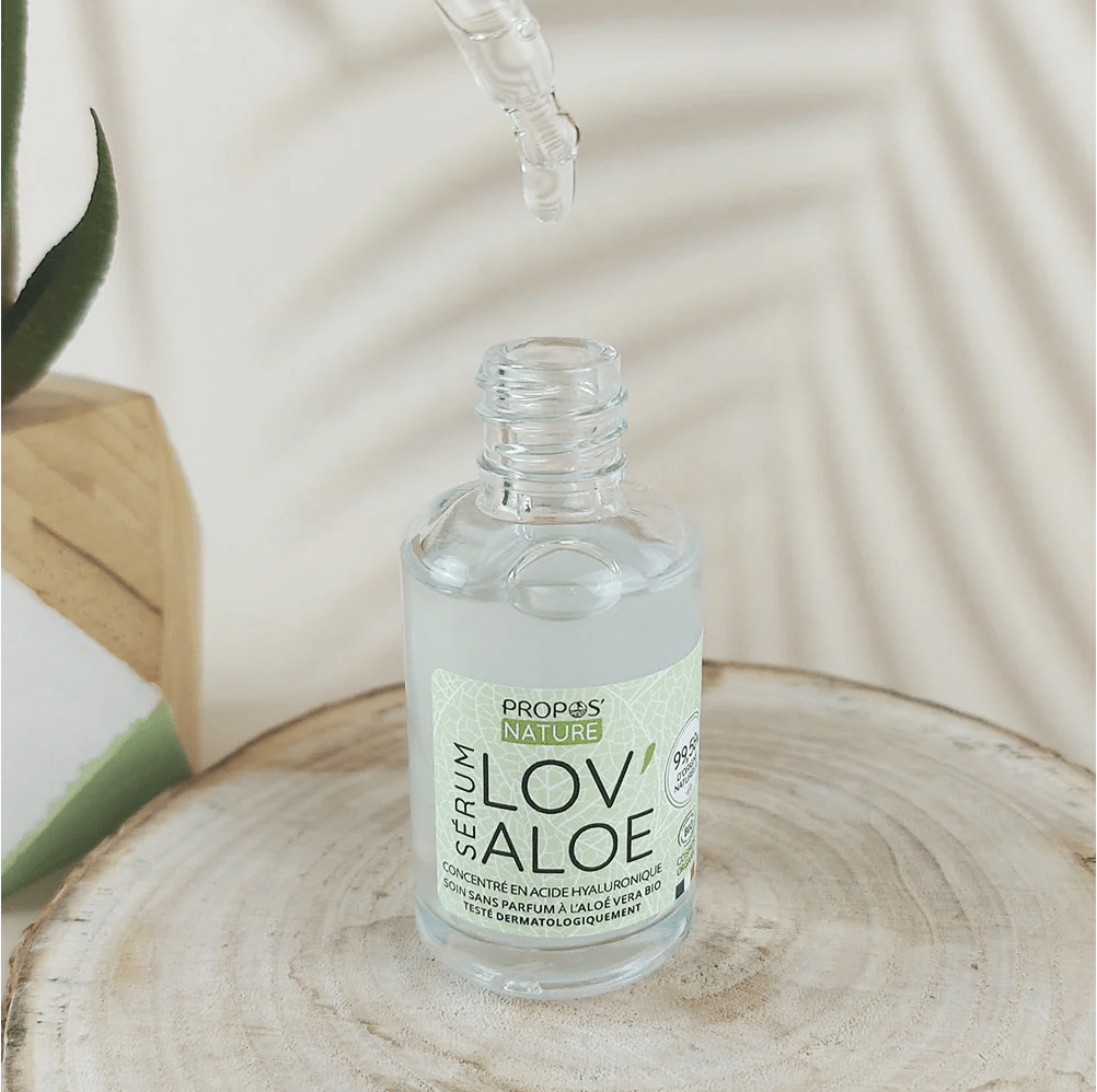 Sérum Lov'Aloe Hydratant & Anti-âge BIO 30 ml - Fabriqué en France - Soin visage BIO fabriqué en France - D.Crouzet